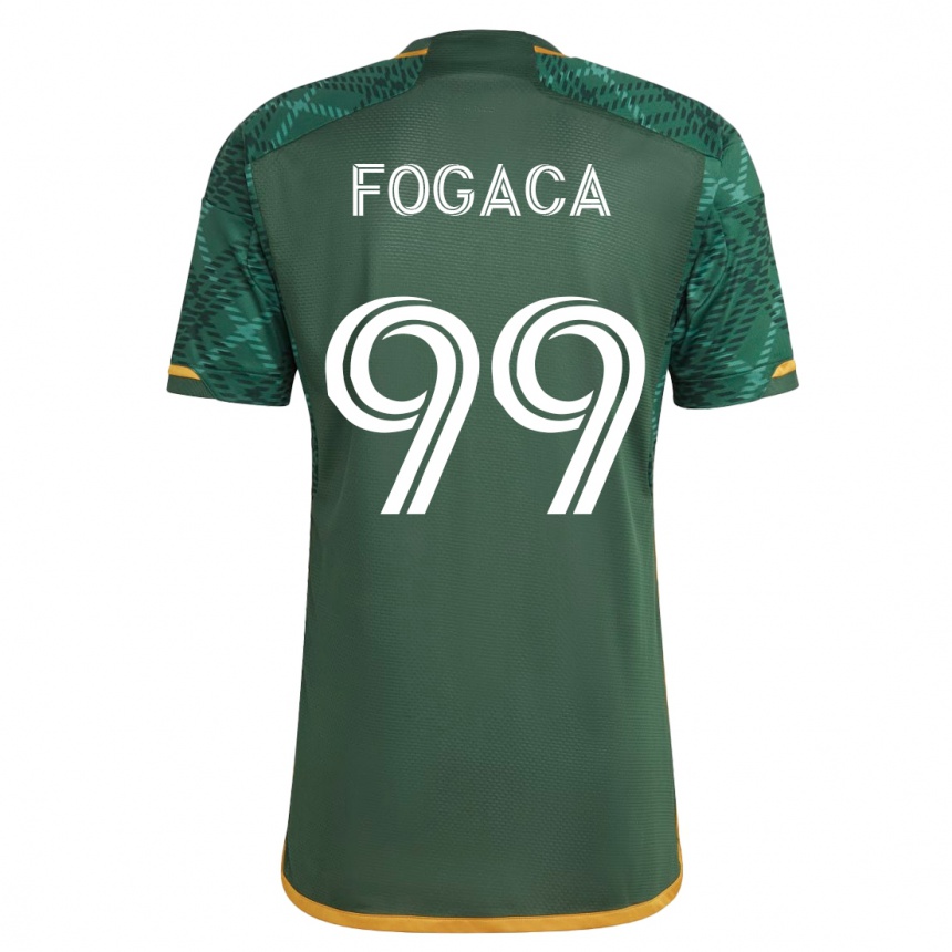 Herren Fußball Nathan Fogaça #99 Grün Heimtrikot Trikot 2023/24 T-Shirt Luxemburg