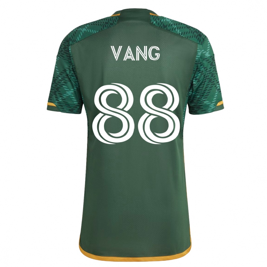 Herren Fußball Michael Vang #88 Grün Heimtrikot Trikot 2023/24 T-Shirt Luxemburg