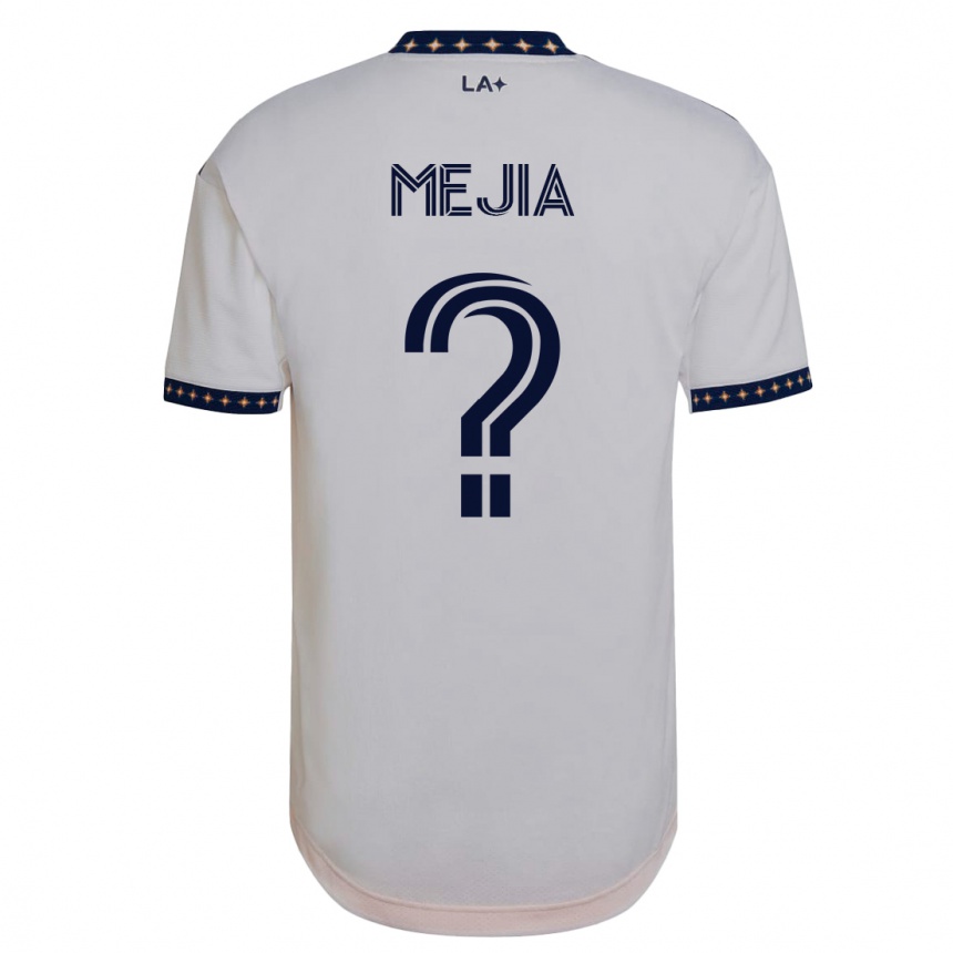 Herren Fußball Robert Mejia #0 Weiß Heimtrikot Trikot 2023/24 T-Shirt Luxemburg