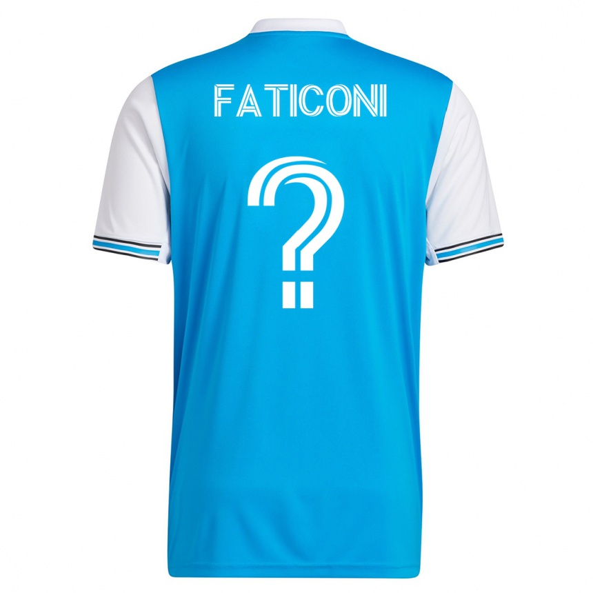 Herren Fußball Trey Faticoni #0 Blau Heimtrikot Trikot 2023/24 T-Shirt Luxemburg