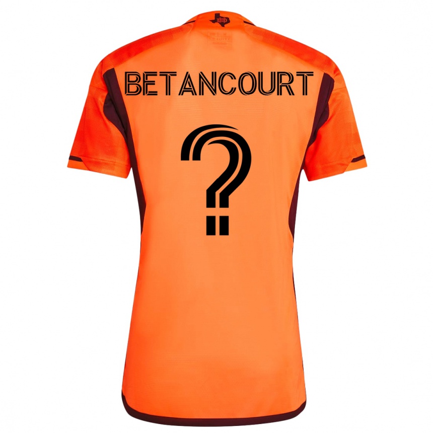Herren Fußball Noah Betancourt #0 Orangefarben Heimtrikot Trikot 2023/24 T-Shirt Luxemburg