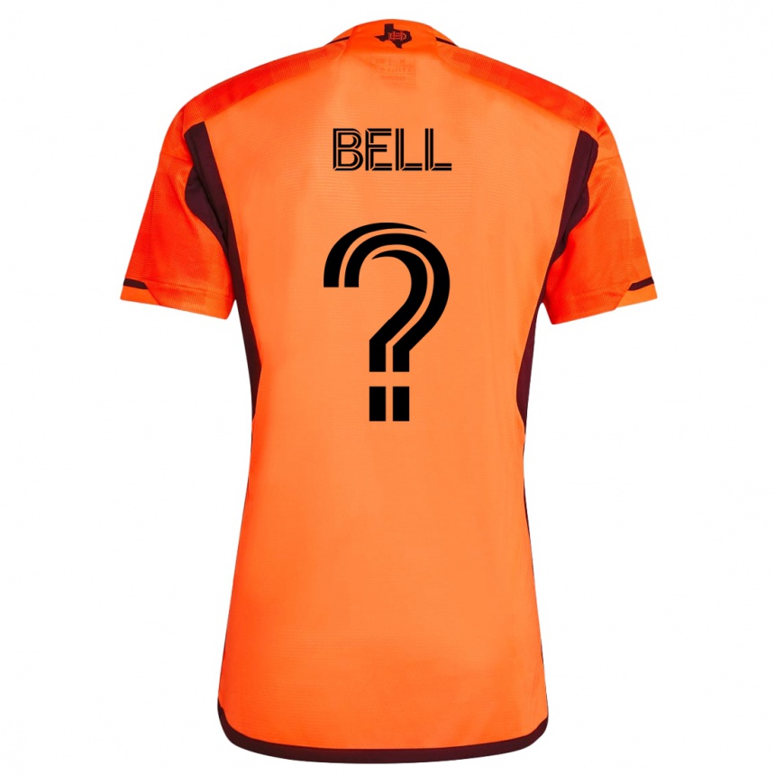 Herren Fußball Jahmani Bell #0 Orangefarben Heimtrikot Trikot 2023/24 T-Shirt Luxemburg