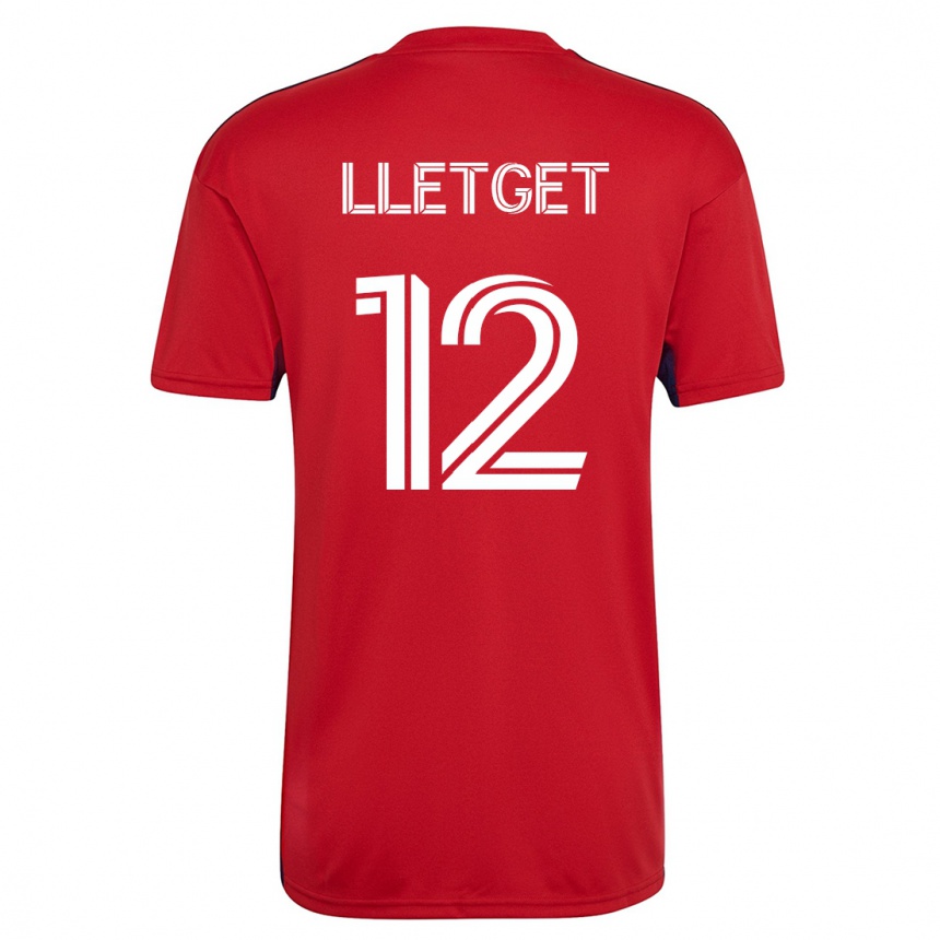 Herren Fußball Sebastian Lletget #12 Rot Heimtrikot Trikot 2023/24 T-Shirt Luxemburg