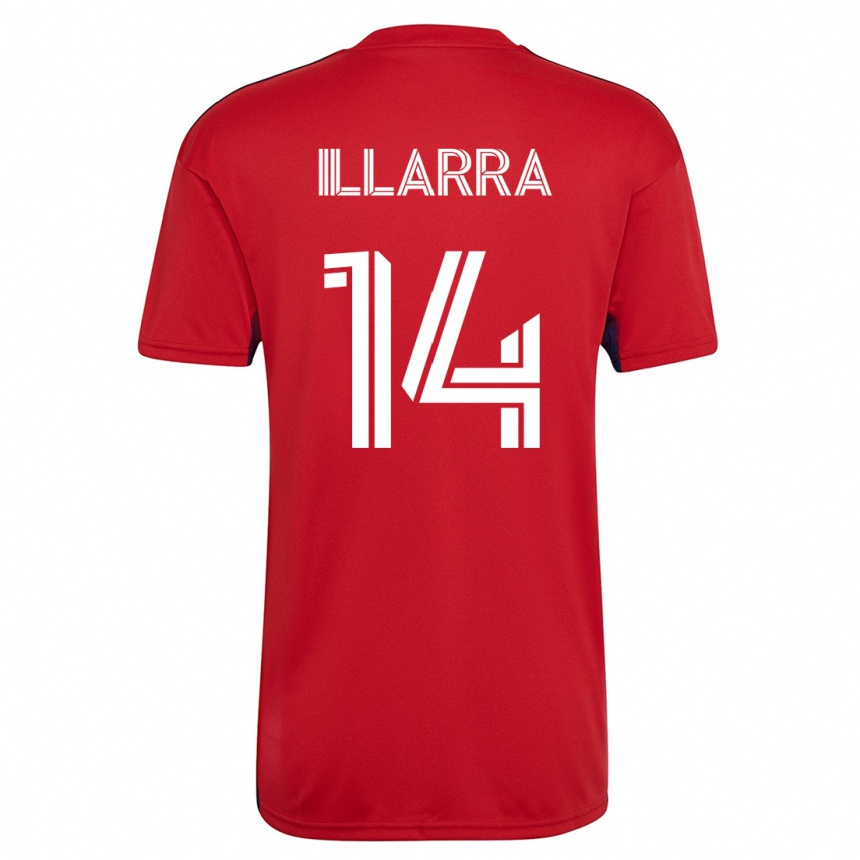 Herren Fußball Asier Illarramendi #14 Rot Heimtrikot Trikot 2023/24 T-Shirt Luxemburg