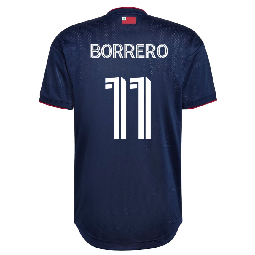 Herren Fußball Dylan Borrero #11 Marine Heimtrikot Trikot 2023/24 T-Shirt Luxemburg