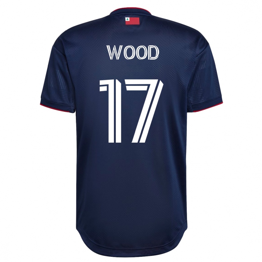 Herren Fußball Bobby Wood #17 Marine Heimtrikot Trikot 2023/24 T-Shirt Luxemburg