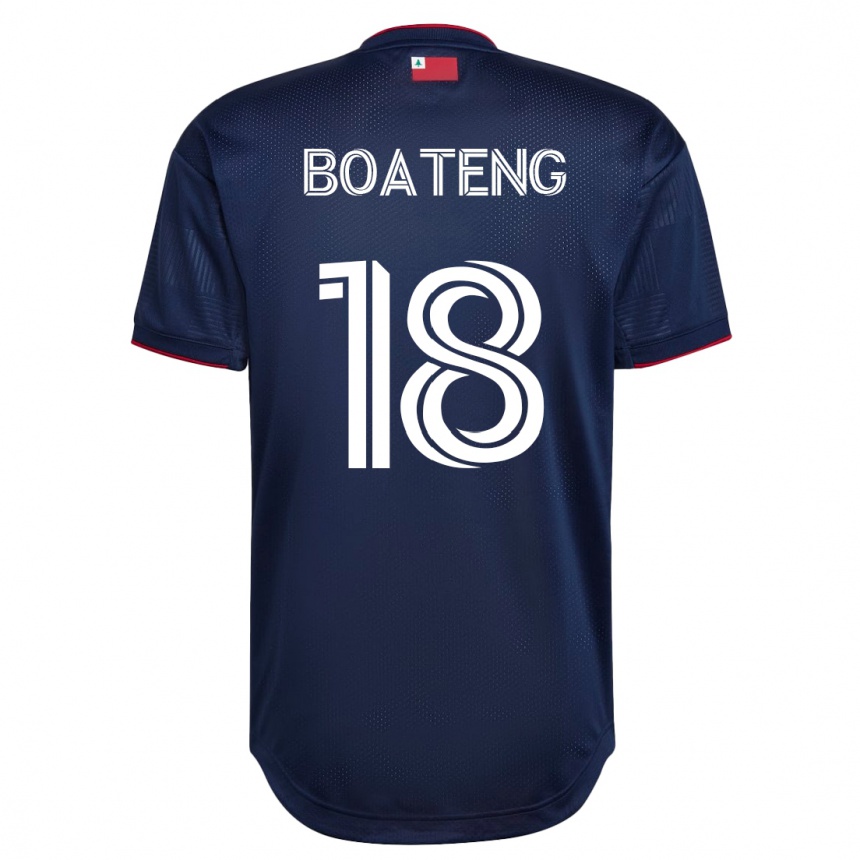 Herren Fußball Emmanuel Boateng #18 Marine Heimtrikot Trikot 2023/24 T-Shirt Luxemburg