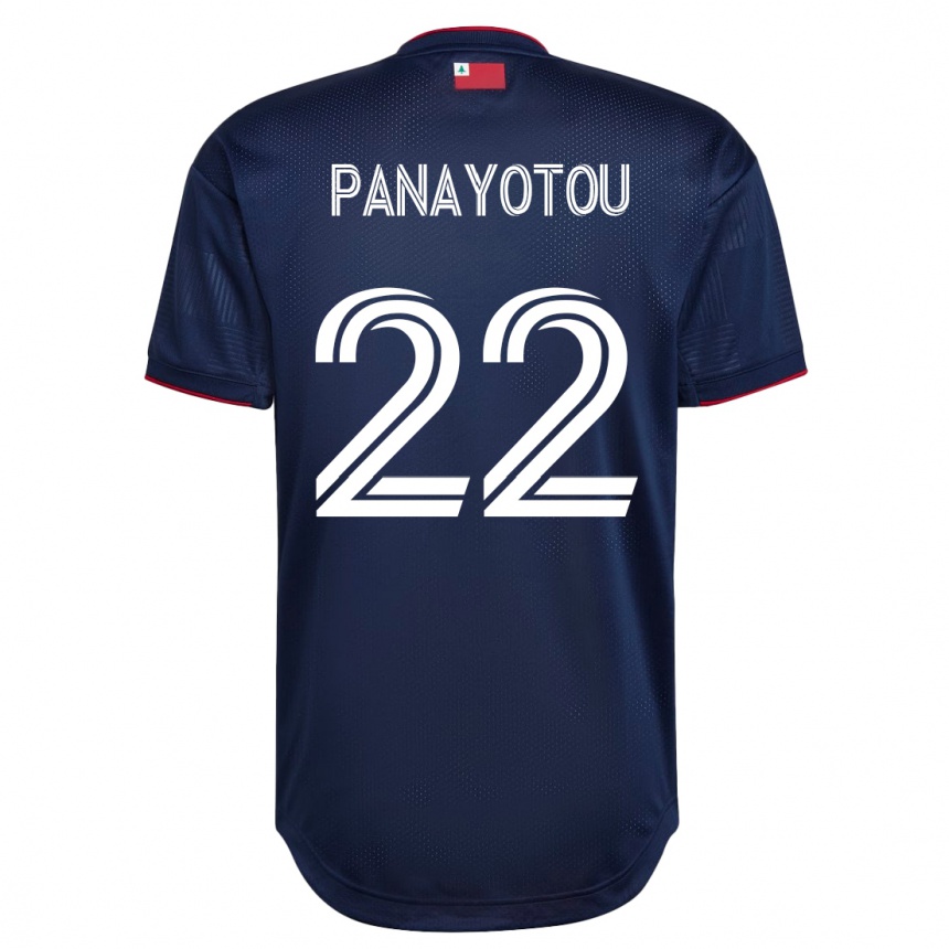 Herren Fußball Jack Panayotou #22 Marine Heimtrikot Trikot 2023/24 T-Shirt Luxemburg