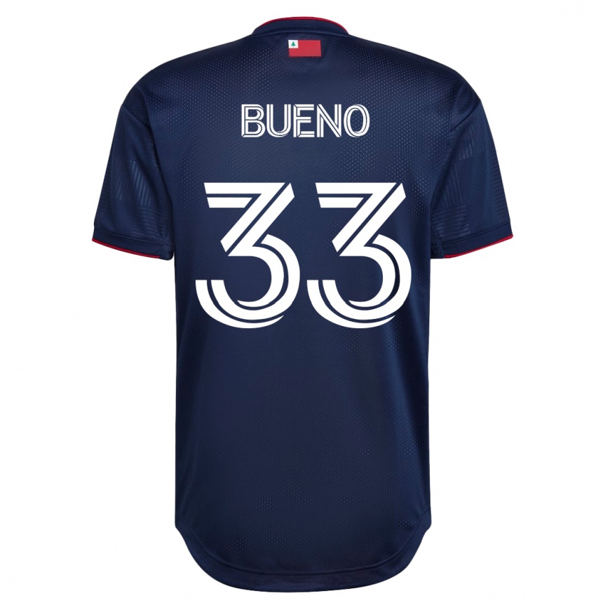 Herren Fußball Brandonn Bueno #33 Marine Heimtrikot Trikot 2023/24 T-Shirt Luxemburg