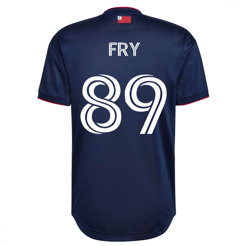 Herren Fußball Malcolm Fry #89 Marine Heimtrikot Trikot 2023/24 T-Shirt Luxemburg