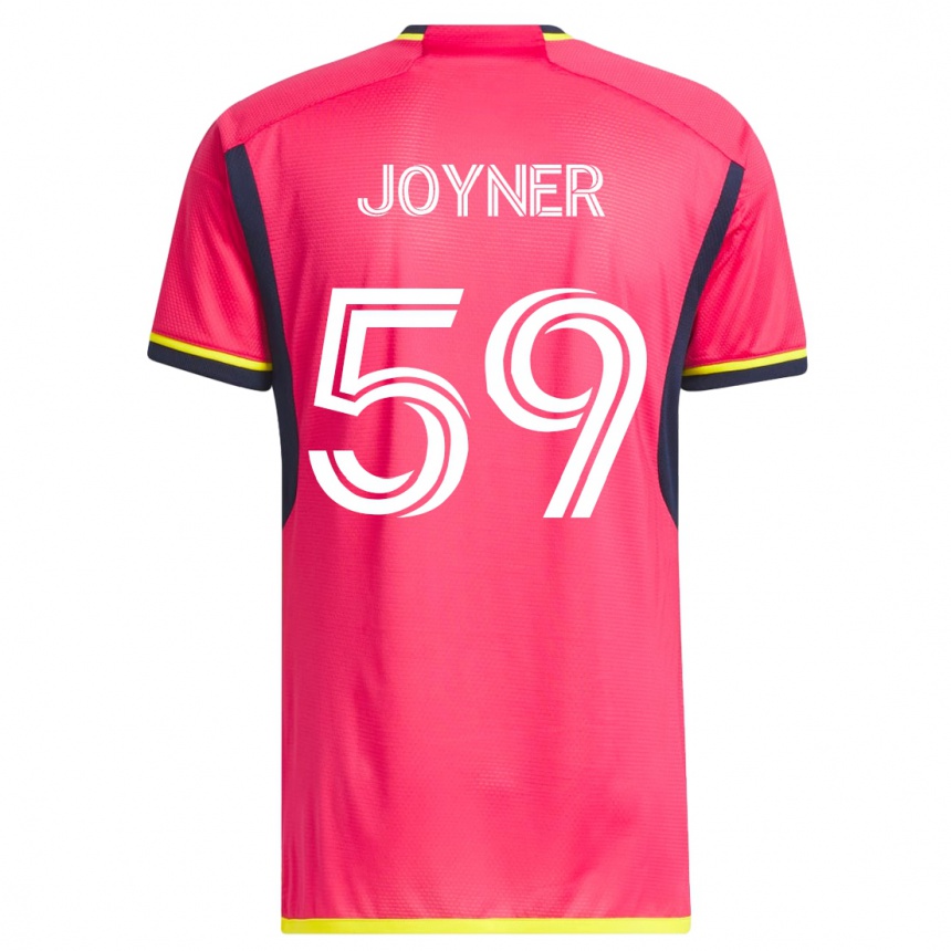 Herren Fußball Mykhi Joyner #59 Rosa Heimtrikot Trikot 2023/24 T-Shirt Luxemburg
