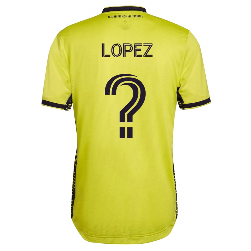Herren Fußball Alejandro Velazquez-Lopez #0 Gelb Heimtrikot Trikot 2023/24 T-Shirt Luxemburg