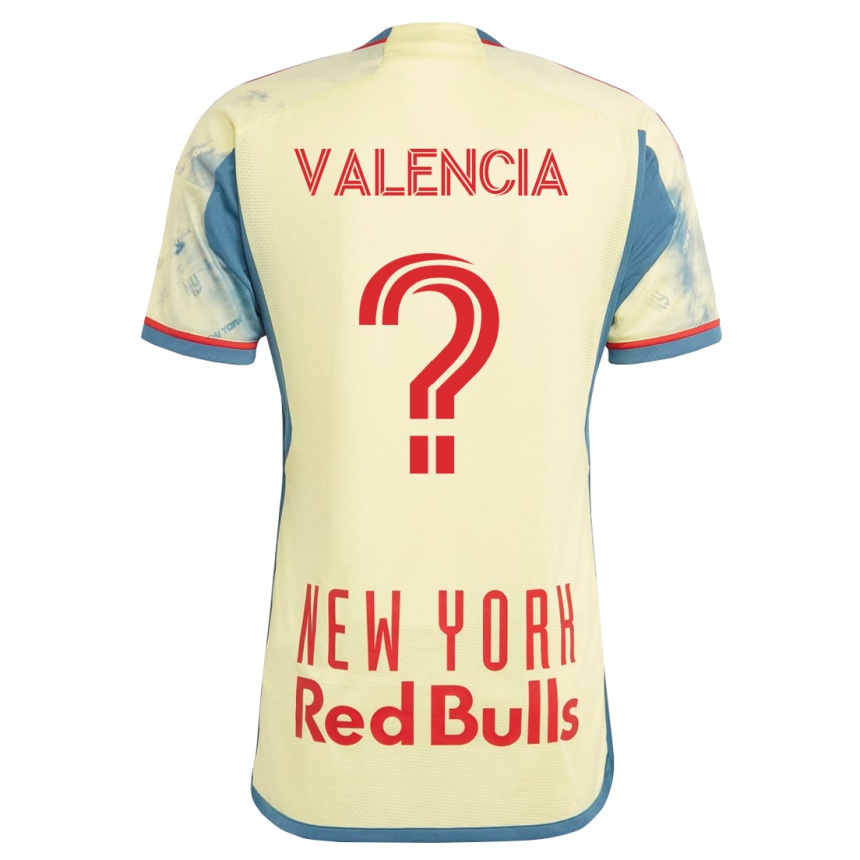 Herren Fußball Omar Valencia #0 Gelb Heimtrikot Trikot 2023/24 T-Shirt Luxemburg