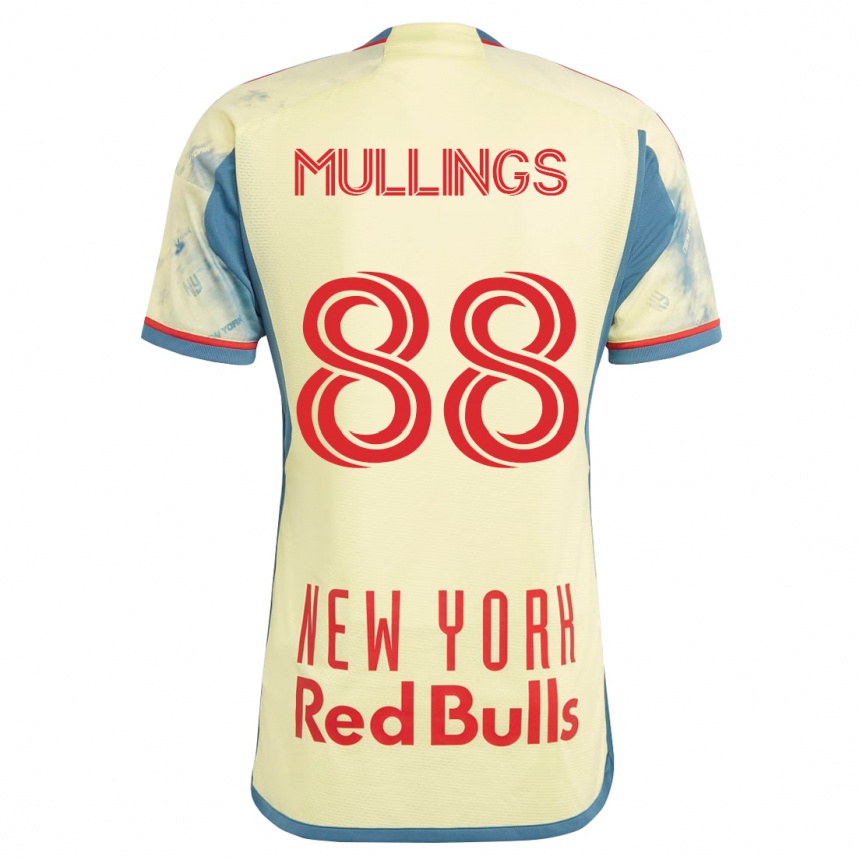 Herren Fußball O'vonte Mullings #88 Gelb Heimtrikot Trikot 2023/24 T-Shirt Luxemburg