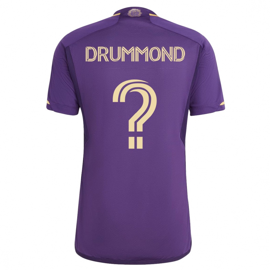 Herren Fußball Owen Drummond #0 Violett Heimtrikot Trikot 2023/24 T-Shirt Luxemburg