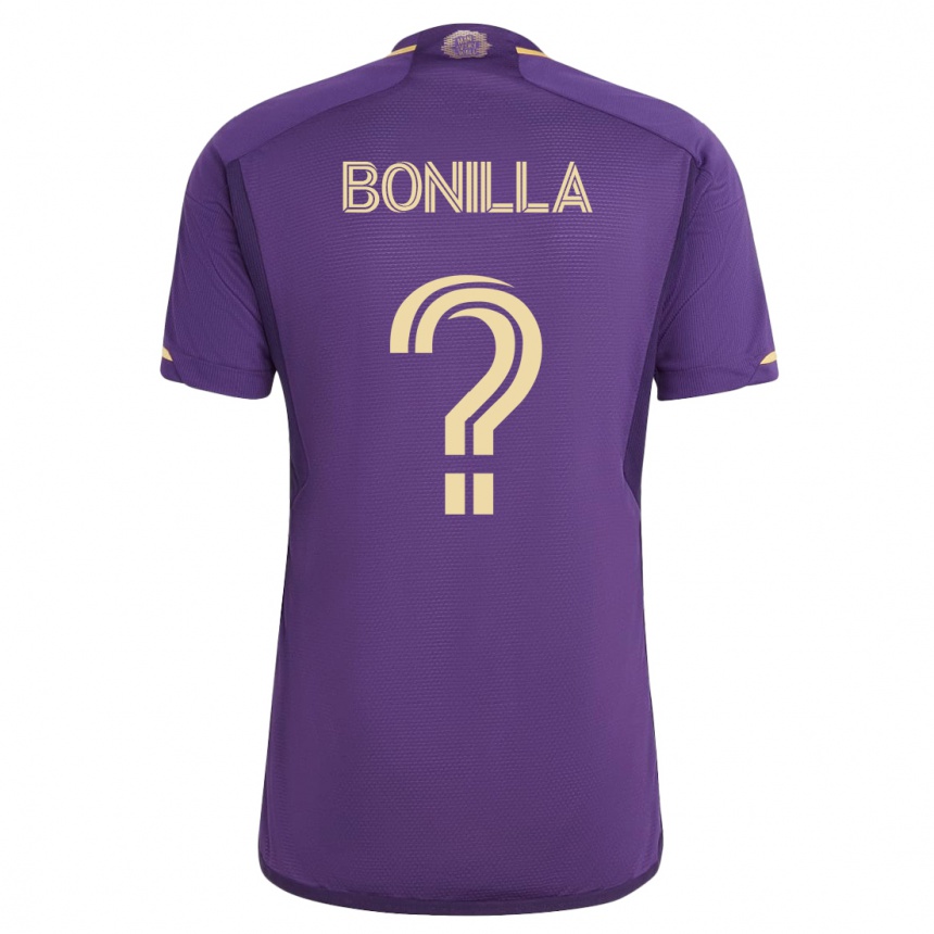 Herren Fußball Jarell Bonilla #0 Violett Heimtrikot Trikot 2023/24 T-Shirt Luxemburg