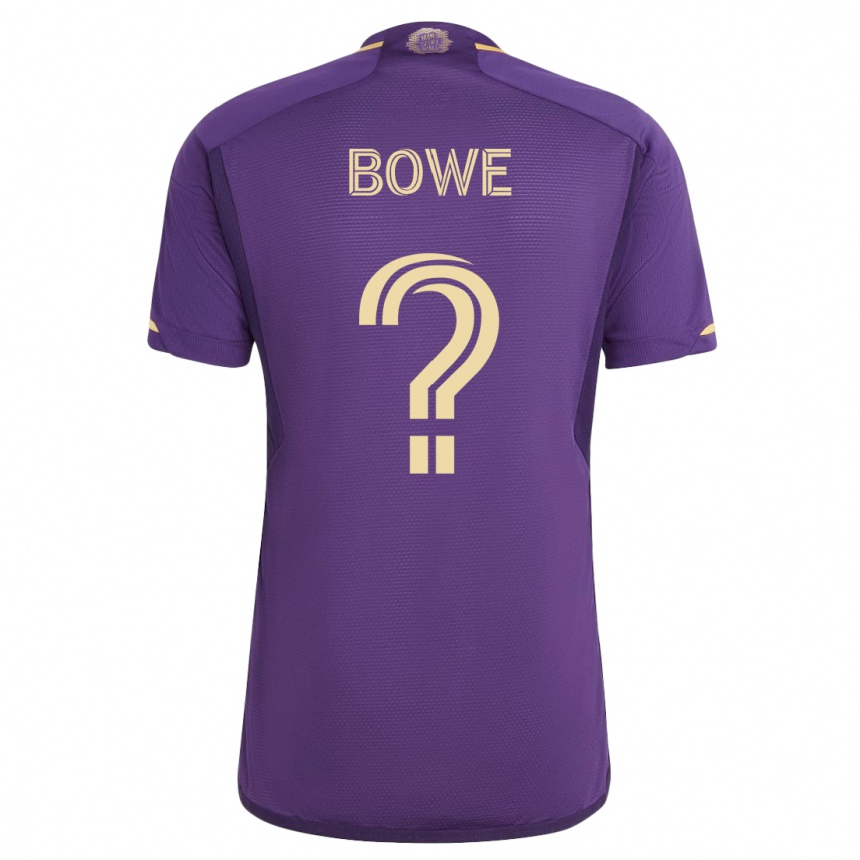 Herren Fußball Thomas Bowe #0 Violett Heimtrikot Trikot 2023/24 T-Shirt Luxemburg
