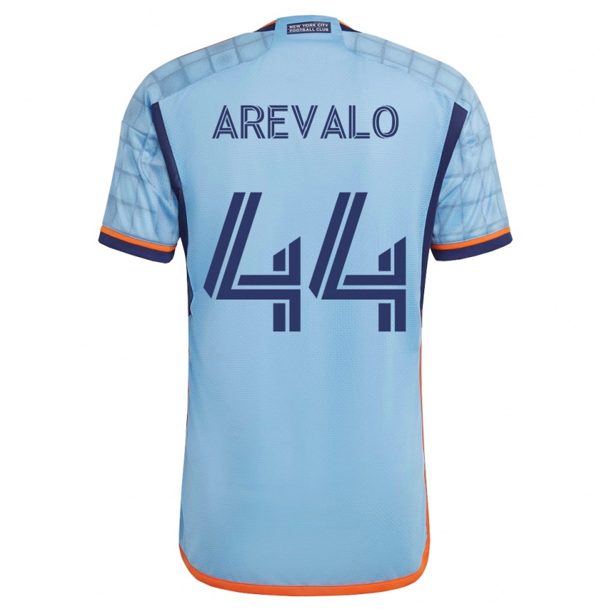 Herren Fußball Ronny Arévalo #44 Blau Heimtrikot Trikot 2023/24 T-Shirt Luxemburg