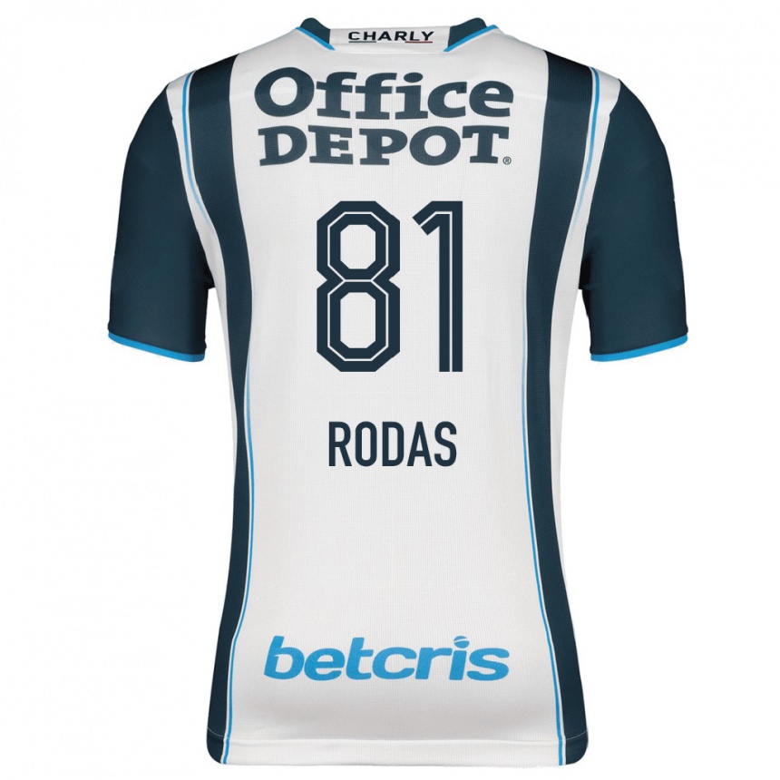Herren Fußball Carlos Rodas #81 Marine Heimtrikot Trikot 2023/24 T-Shirt Luxemburg
