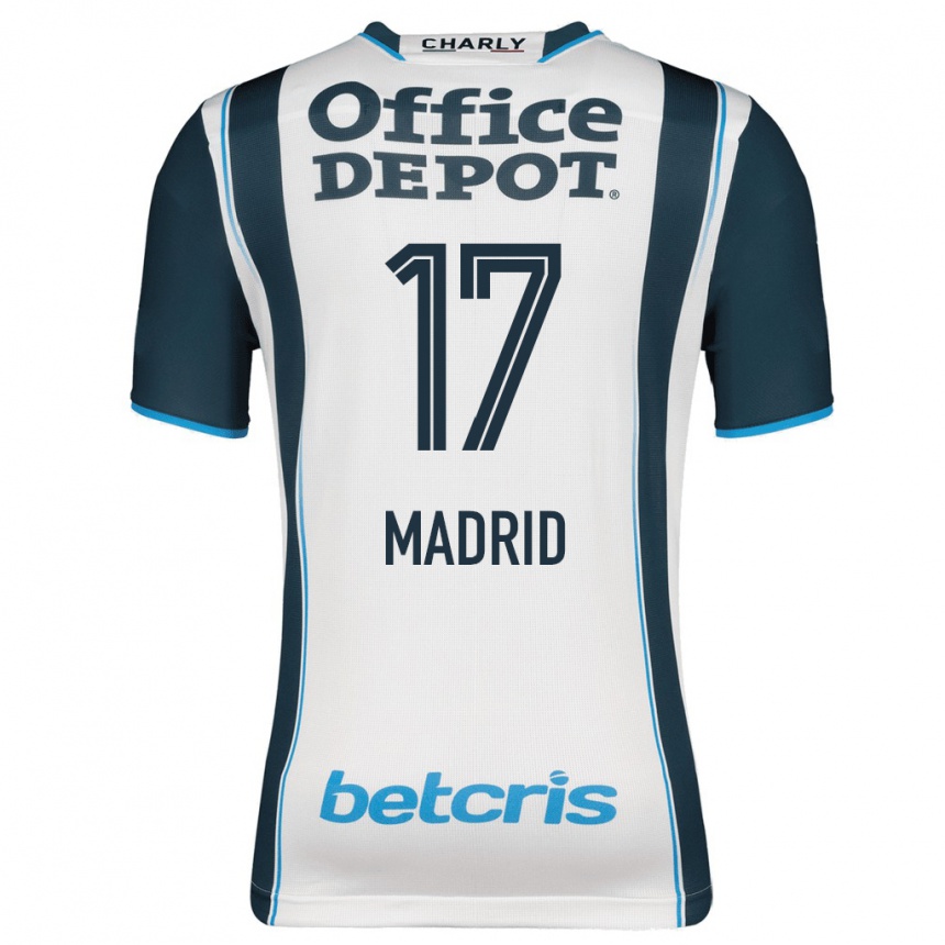 Herren Fußball Yanín Madrid #17 Marine Heimtrikot Trikot 2023/24 T-Shirt Luxemburg