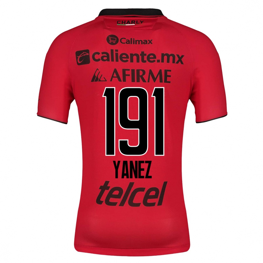 Herren Fußball Sebastián Yánez #191 Rot Heimtrikot Trikot 2023/24 T-Shirt Luxemburg