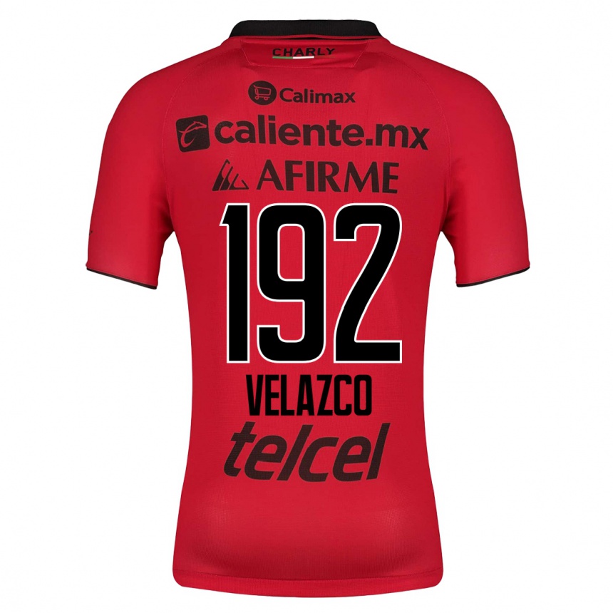 Herren Fußball Emiliano Velazco #192 Rot Heimtrikot Trikot 2023/24 T-Shirt Luxemburg
