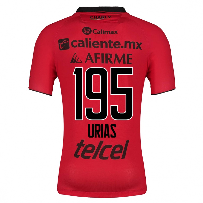 Herren Fußball Héctor Urías #195 Rot Heimtrikot Trikot 2023/24 T-Shirt Luxemburg