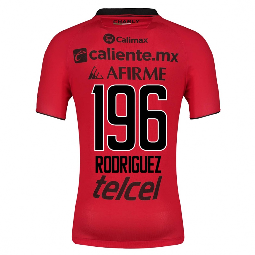 Herren Fußball Prince Rodríguez #196 Rot Heimtrikot Trikot 2023/24 T-Shirt Luxemburg