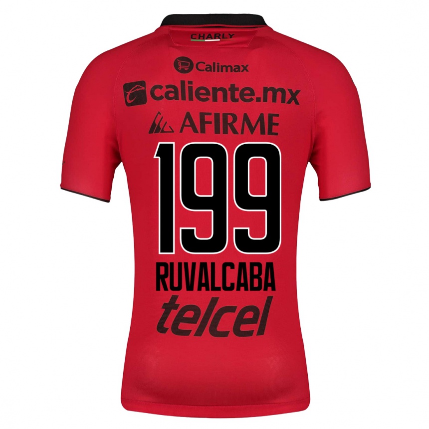 Herren Fußball Ignacio Ruvalcaba #199 Rot Heimtrikot Trikot 2023/24 T-Shirt Luxemburg