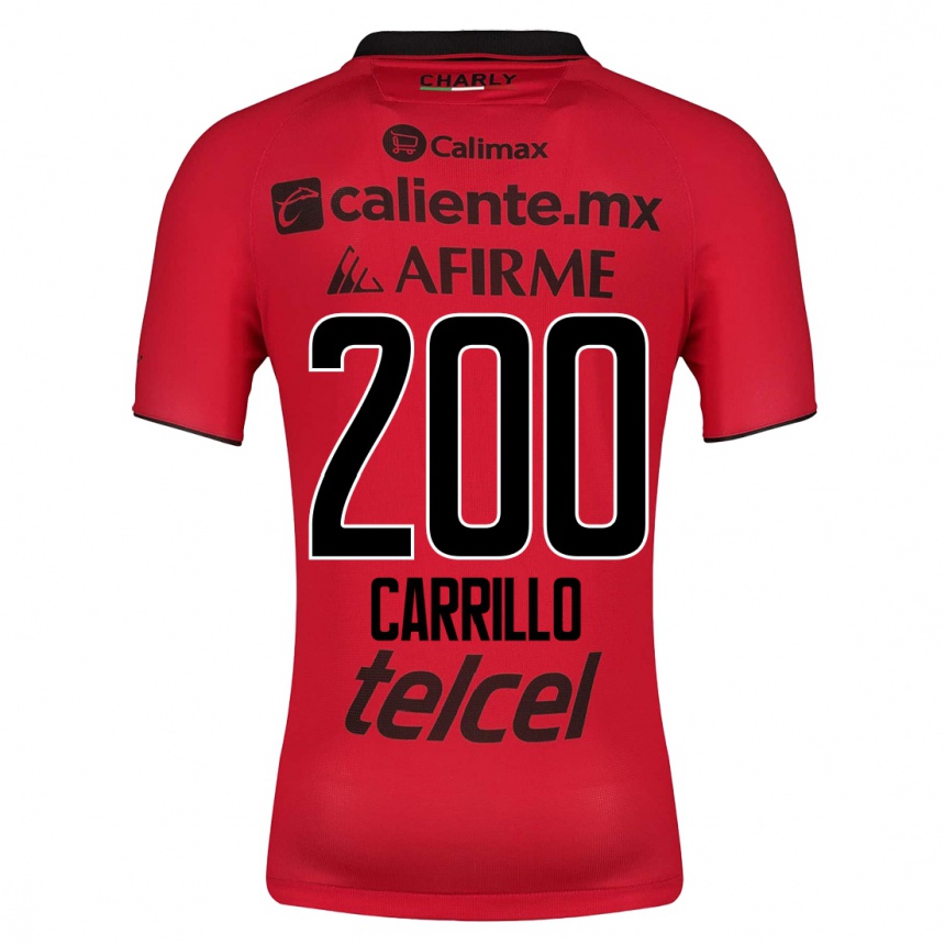 Herren Fußball Manuel Carrillo #200 Rot Heimtrikot Trikot 2023/24 T-Shirt Luxemburg