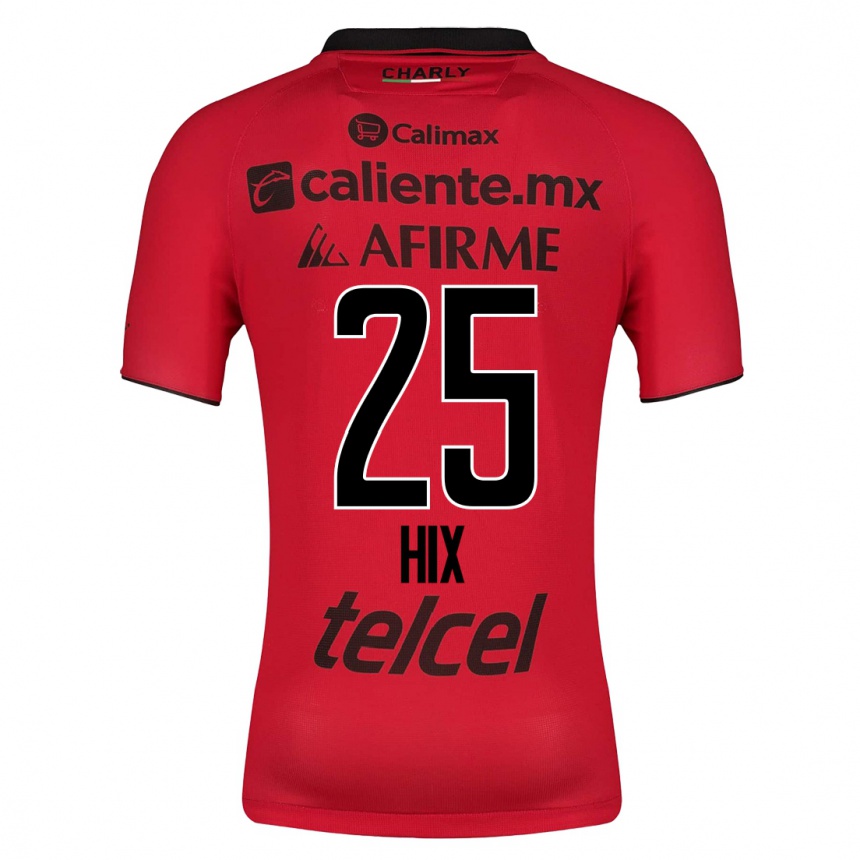 Herren Fußball Angelina Hix #25 Rot Heimtrikot Trikot 2023/24 T-Shirt Luxemburg