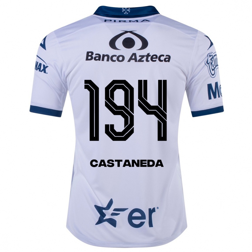 Herren Fußball Christian Castañeda #194 Weiß Heimtrikot Trikot 2023/24 T-Shirt Luxemburg