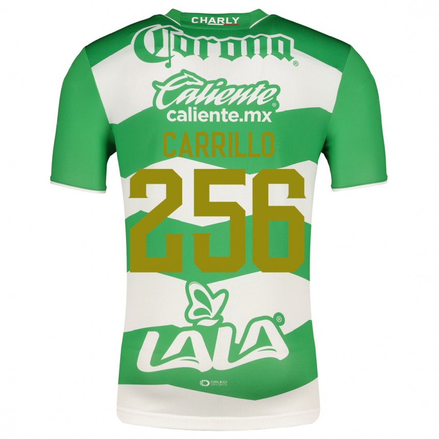Herren Fußball Stéphano Carrillo #256 Grün Heimtrikot Trikot 2023/24 T-Shirt Luxemburg
