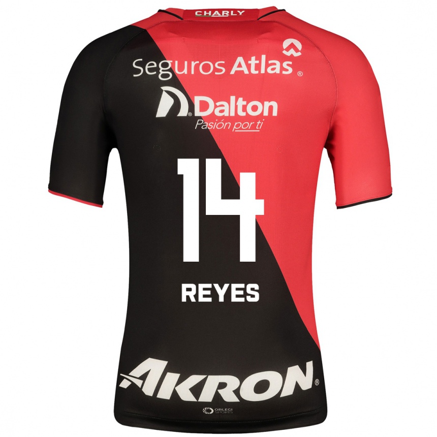 Herren Fußball Luis Reyes #14 Schwarz Heimtrikot Trikot 2023/24 T-Shirt Luxemburg