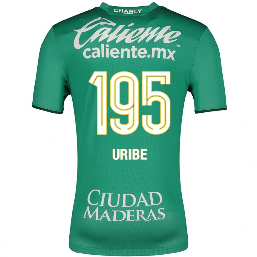 Herren Fußball Héctor Uribe #195 Grün Heimtrikot Trikot 2023/24 T-Shirt Luxemburg
