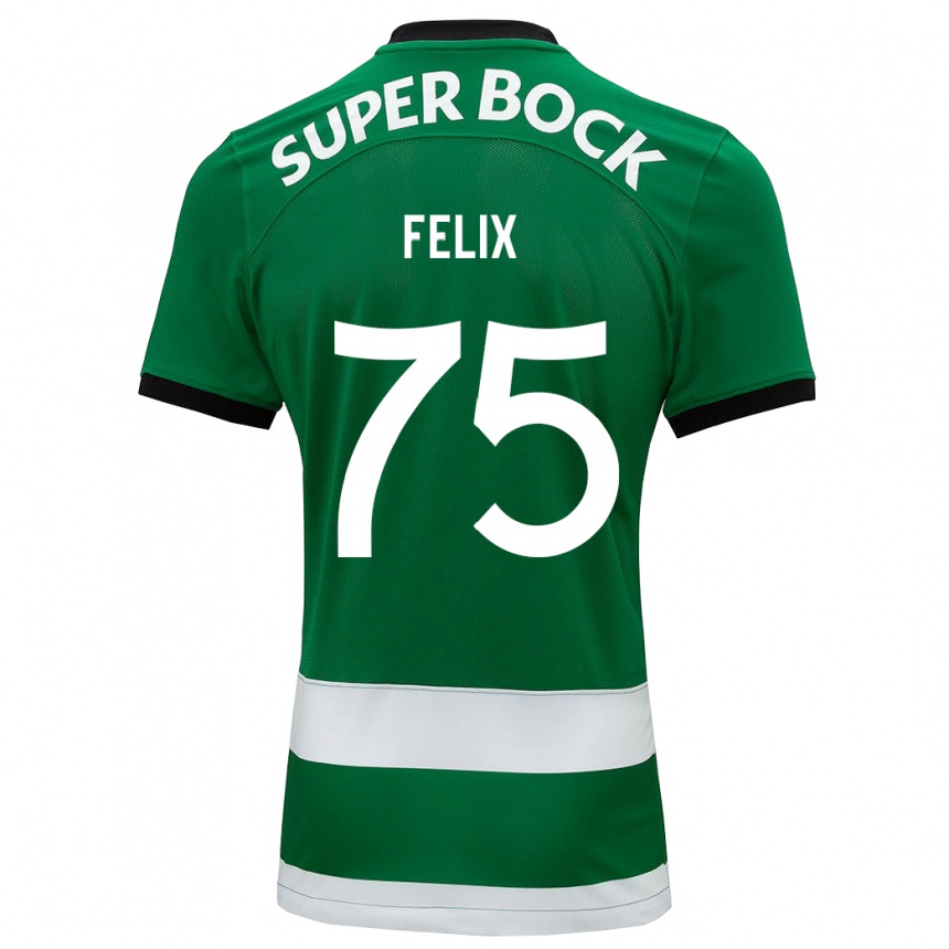 Herren Fußball Vando Félix #75 Grün Heimtrikot Trikot 2023/24 T-Shirt Luxemburg