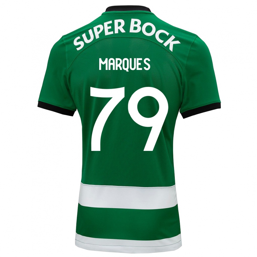 Herren Fußball Rodrigo Marquês #79 Grün Heimtrikot Trikot 2023/24 T-Shirt Luxemburg
