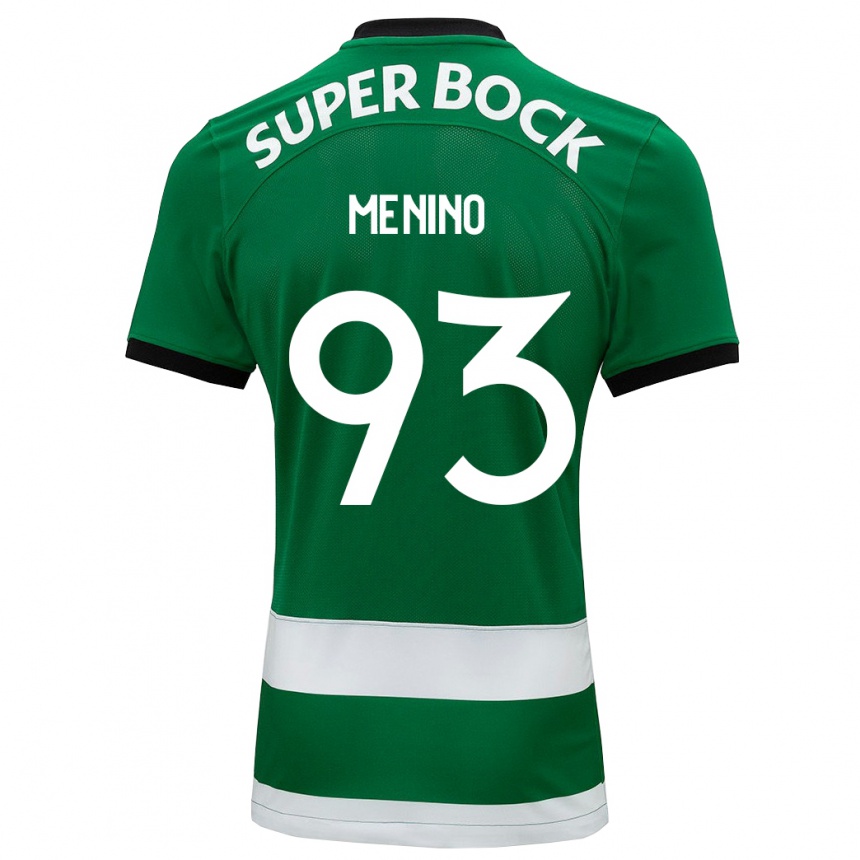 Herren Fußball Miguel Menino #93 Grün Heimtrikot Trikot 2023/24 T-Shirt Luxemburg