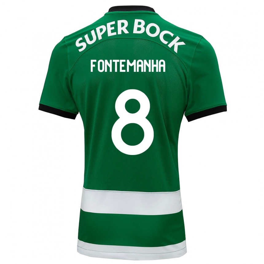 Herren Fußball Rita Fontemanha #8 Grün Heimtrikot Trikot 2023/24 T-Shirt Luxemburg