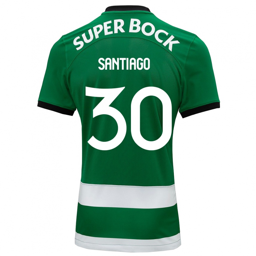 Herren Fußball Carolina Santiago #30 Grün Heimtrikot Trikot 2023/24 T-Shirt Luxemburg