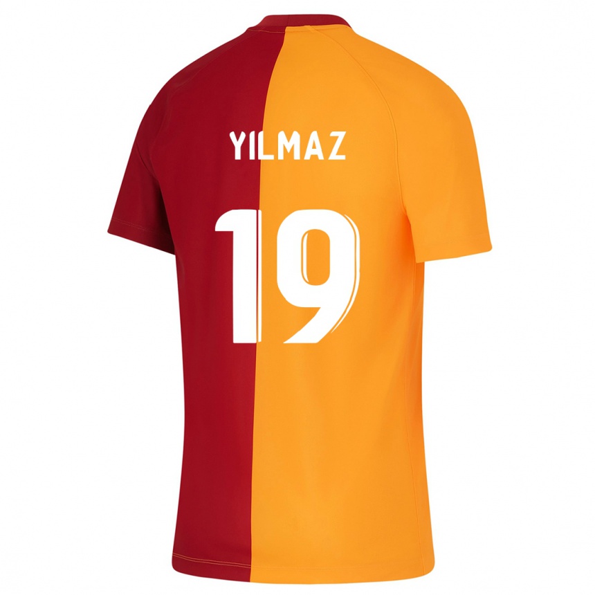 Herren Fußball Zehra Yılmaz #19 Orangefarben Heimtrikot Trikot 2023/24 T-Shirt Luxemburg