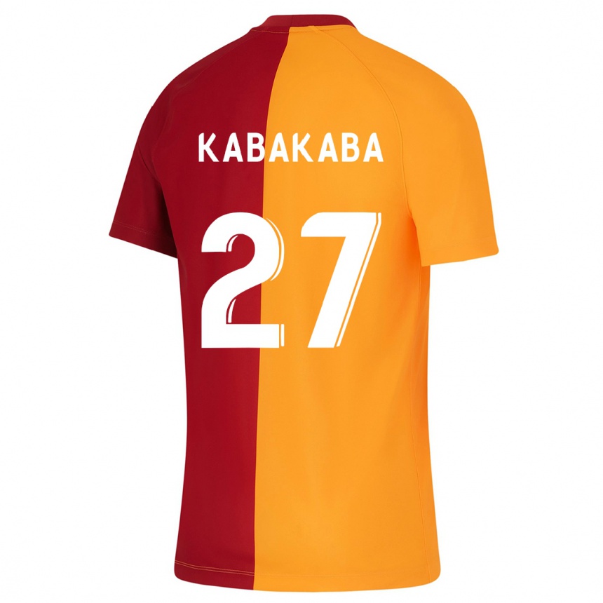 Herren Fußball Naomie Kabakaba #27 Orangefarben Heimtrikot Trikot 2023/24 T-Shirt Luxemburg