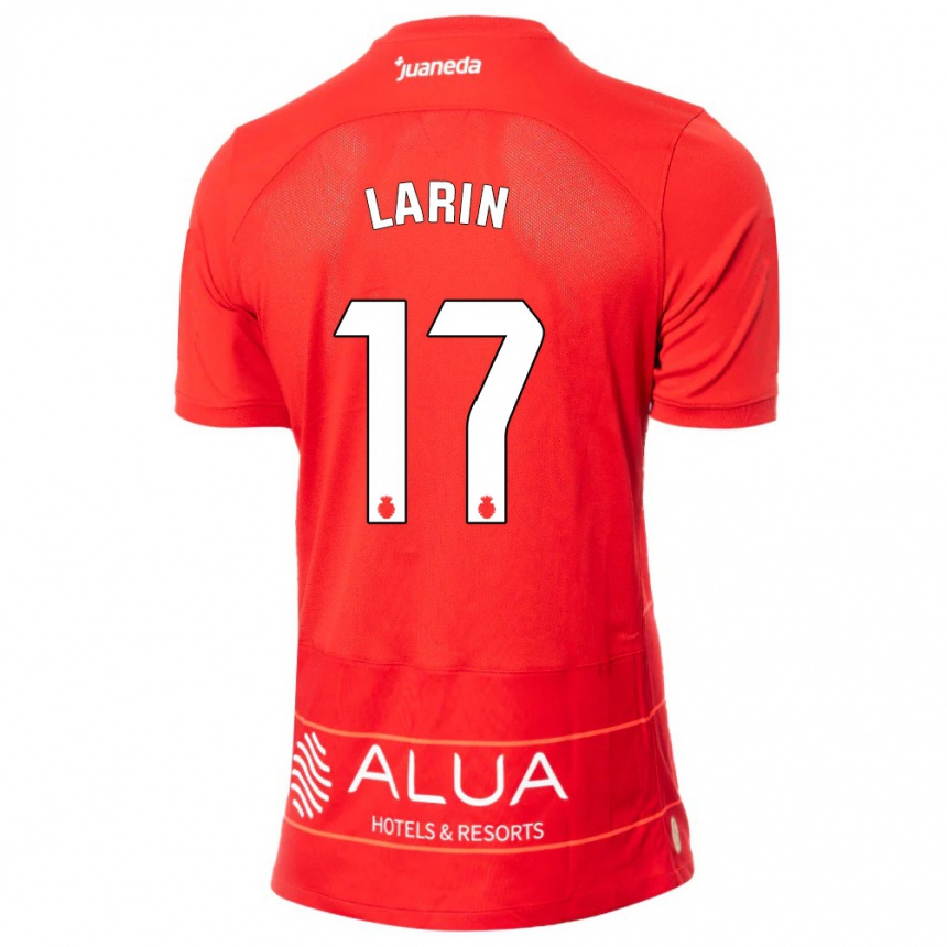 Herren Fußball Cyle Larin #17 Rot Heimtrikot Trikot 2023/24 T-Shirt Luxemburg