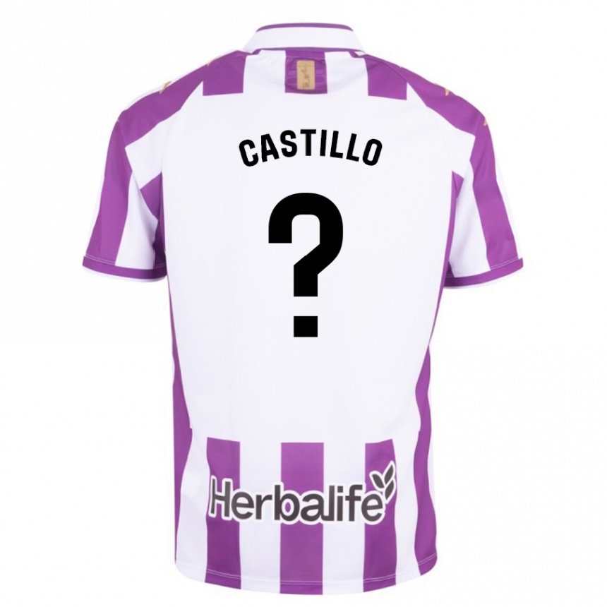 Herren Fußball Gonzalo Castillo #0 Lila Heimtrikot Trikot 2023/24 T-Shirt Luxemburg