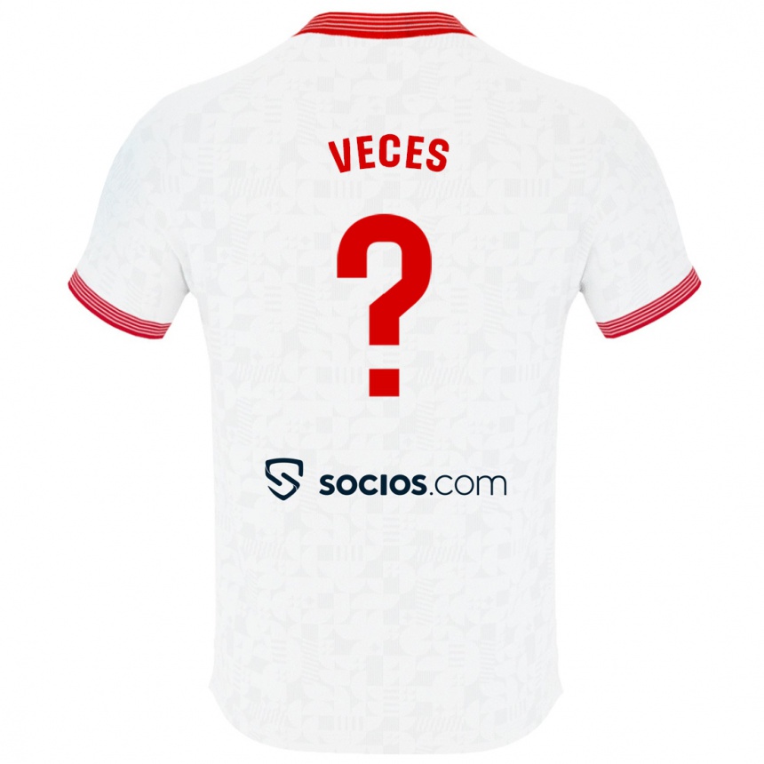 Herren Fußball Sergio Veces #0 Weiß Heimtrikot Trikot 2023/24 T-Shirt Luxemburg