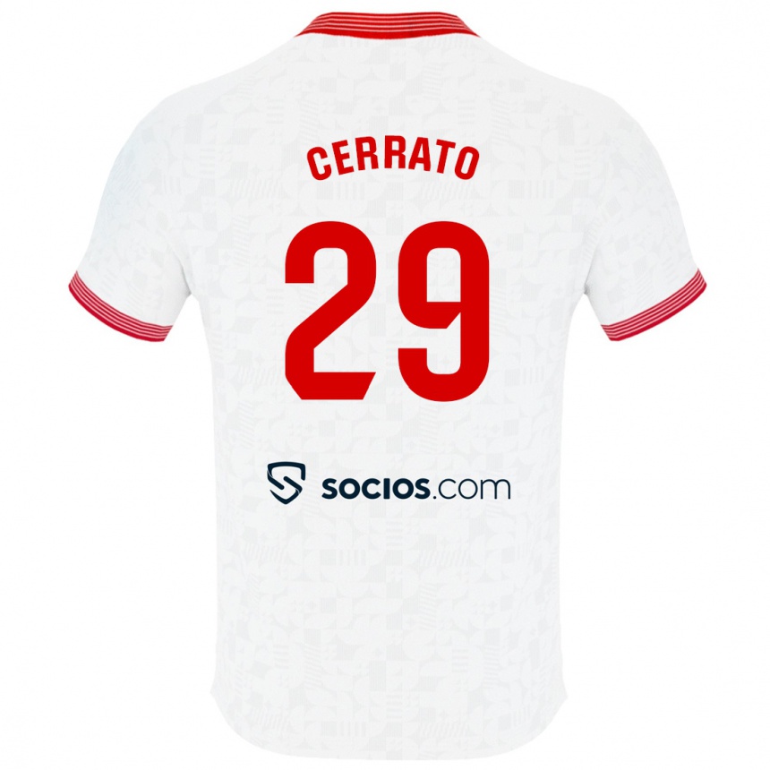 Herren Fußball Alba Cerrato Izquierdo #29 Weiß Heimtrikot Trikot 2023/24 T-Shirt Luxemburg