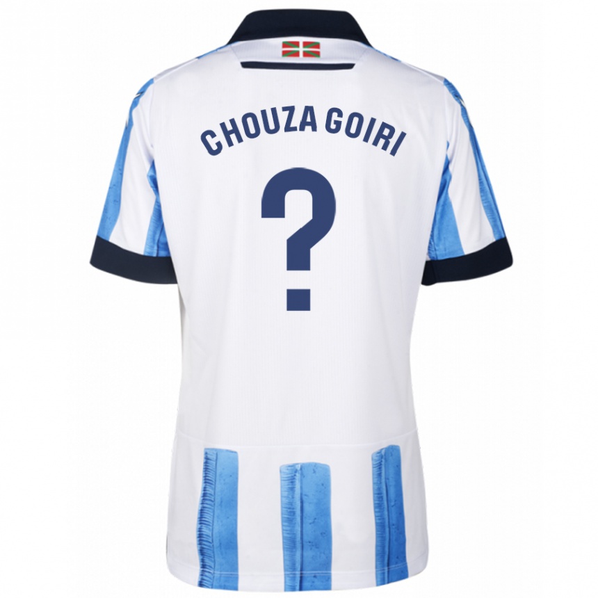 Herren Fußball Nicolás Chouza Goiri #0 Blau Weiss Heimtrikot Trikot 2023/24 T-Shirt Luxemburg