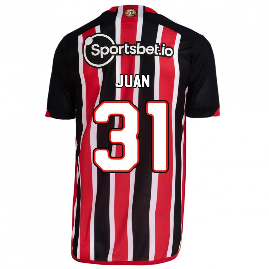 Herren Fußball Juan #31 Blau Rot Auswärtstrikot Trikot 2023/24 T-Shirt Luxemburg