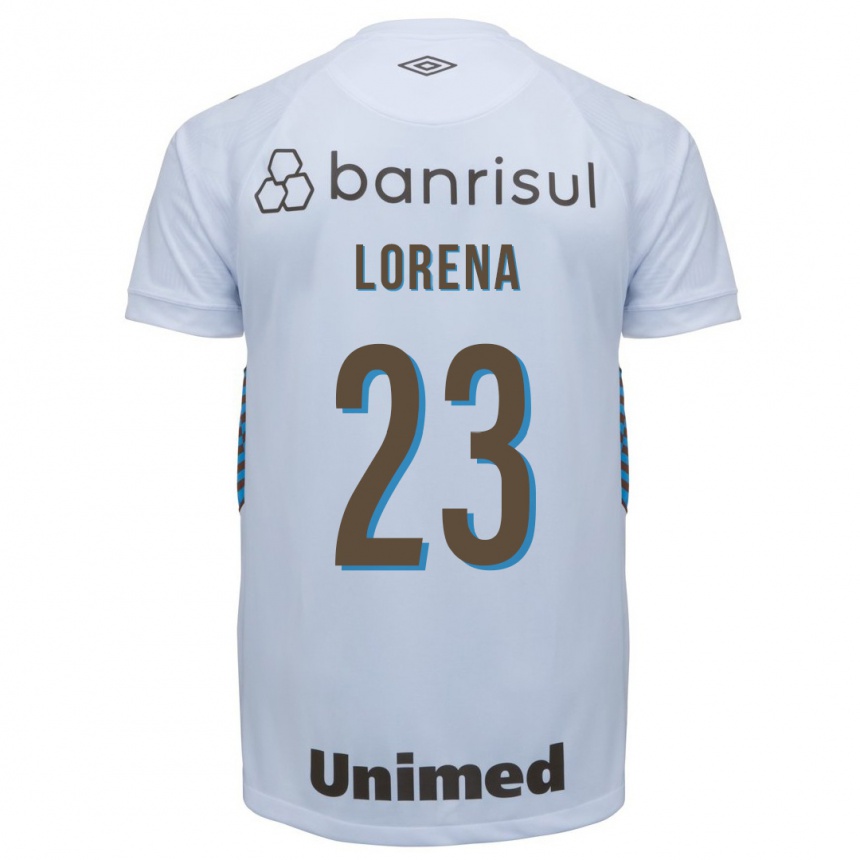 Herren Fußball Lorena #23 Weiß Auswärtstrikot Trikot 2023/24 T-Shirt Luxemburg