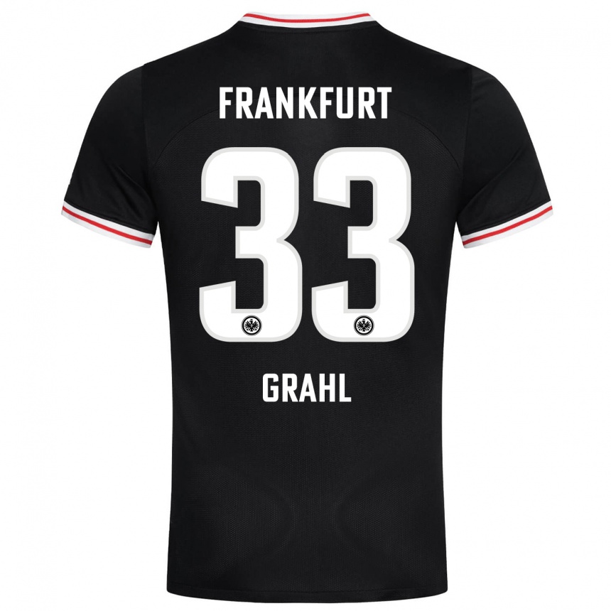 Herren Fußball Jens Grahl #33 Schwarz Auswärtstrikot Trikot 2023/24 T-Shirt Luxemburg